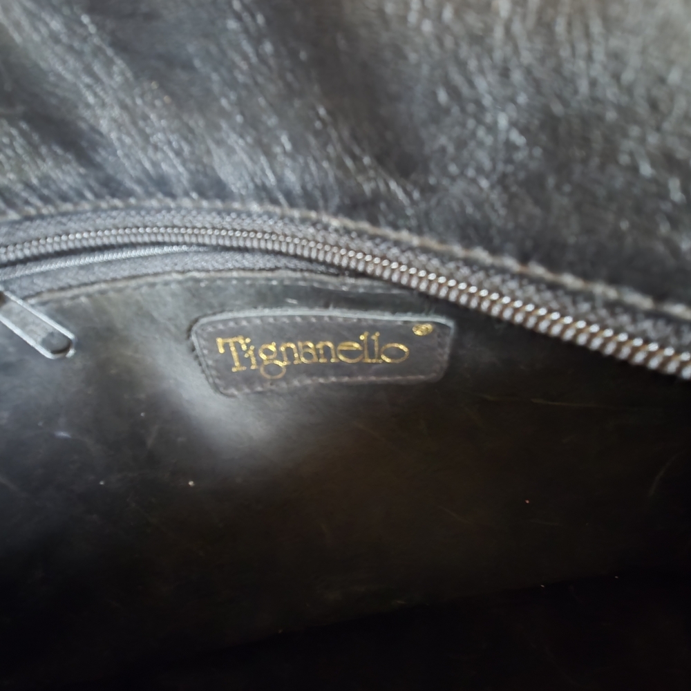 Tignanello Leather Laptop Tote, black - Picture 4 of 8